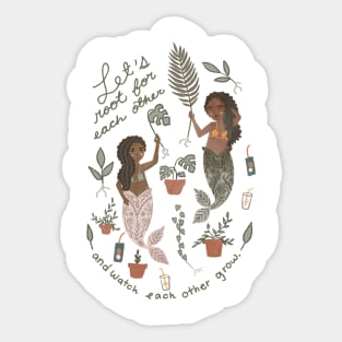 Let’s root for each other Sticker